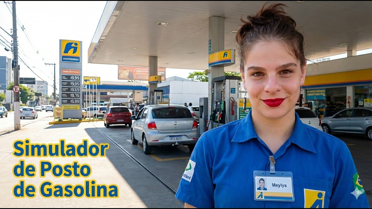 Troquei de emprego, comprei o meu negócio! GAS STATION SIMULATOR