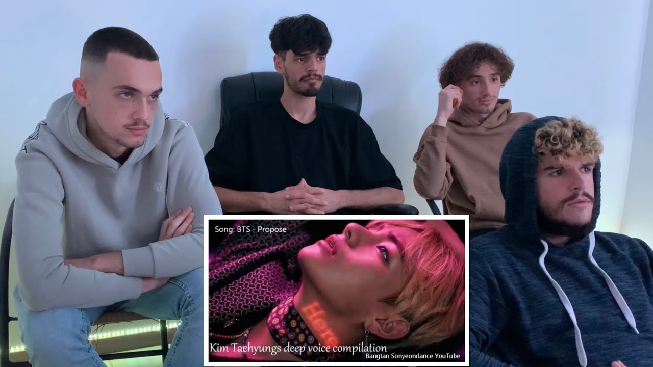MTF ZONE Reacts To BTS TAEHYUNG V DEEP VOICE COMPILATION | BTS REACTION