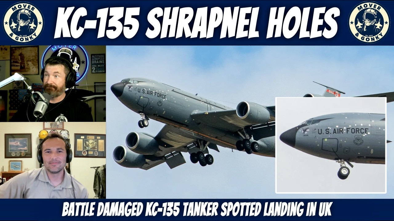 KC-135 Hit! &mdash; Tanker Returns Home With Combat Damage