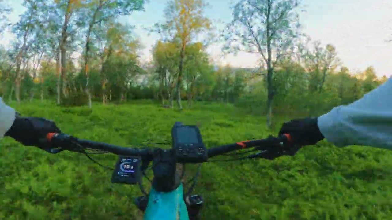 Radio tower ( Linken ) downhill ride an late july night in #tromsø, #emtb #mtb, #ebike