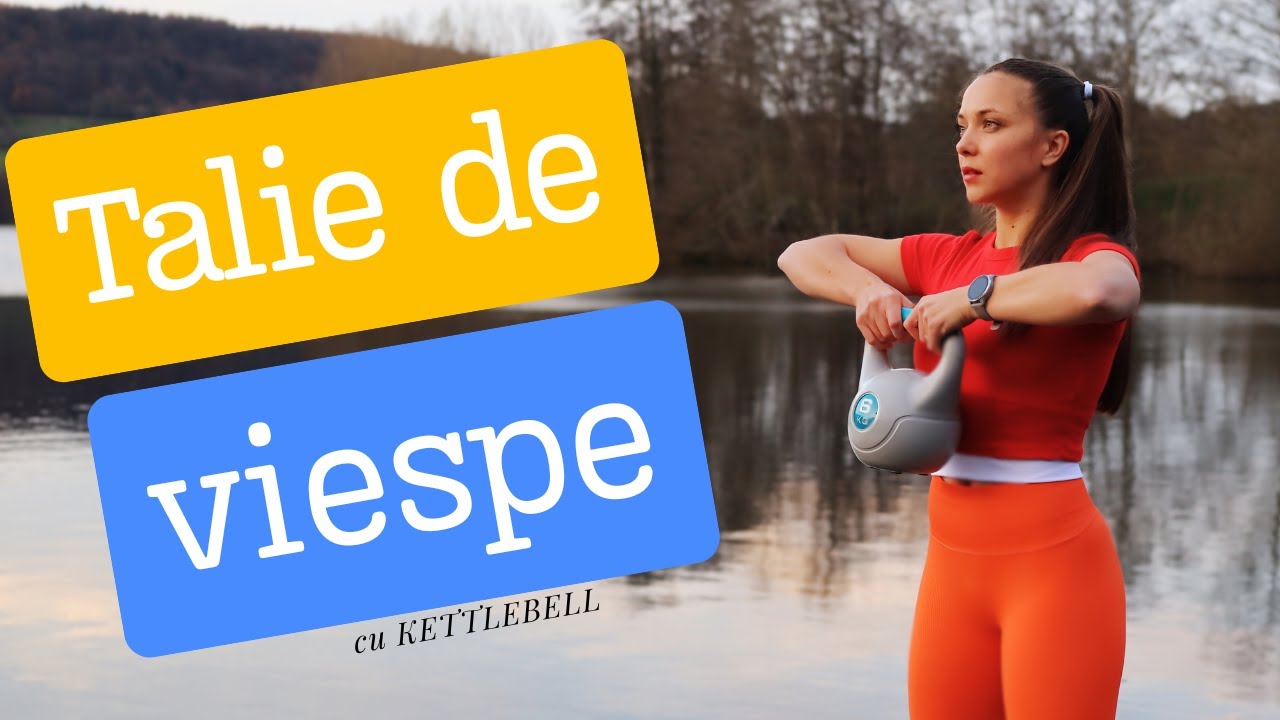 Talie de Viespe în 10 Minute cu Kettlebell | Antrenament Acasă Femei