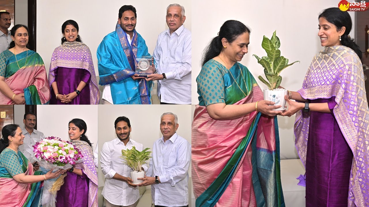 CM YS Jagan and YS Bharathi Meets AP New Governor Abdul Nazeer @ Raj Bhavan @SakshiTVLIVE