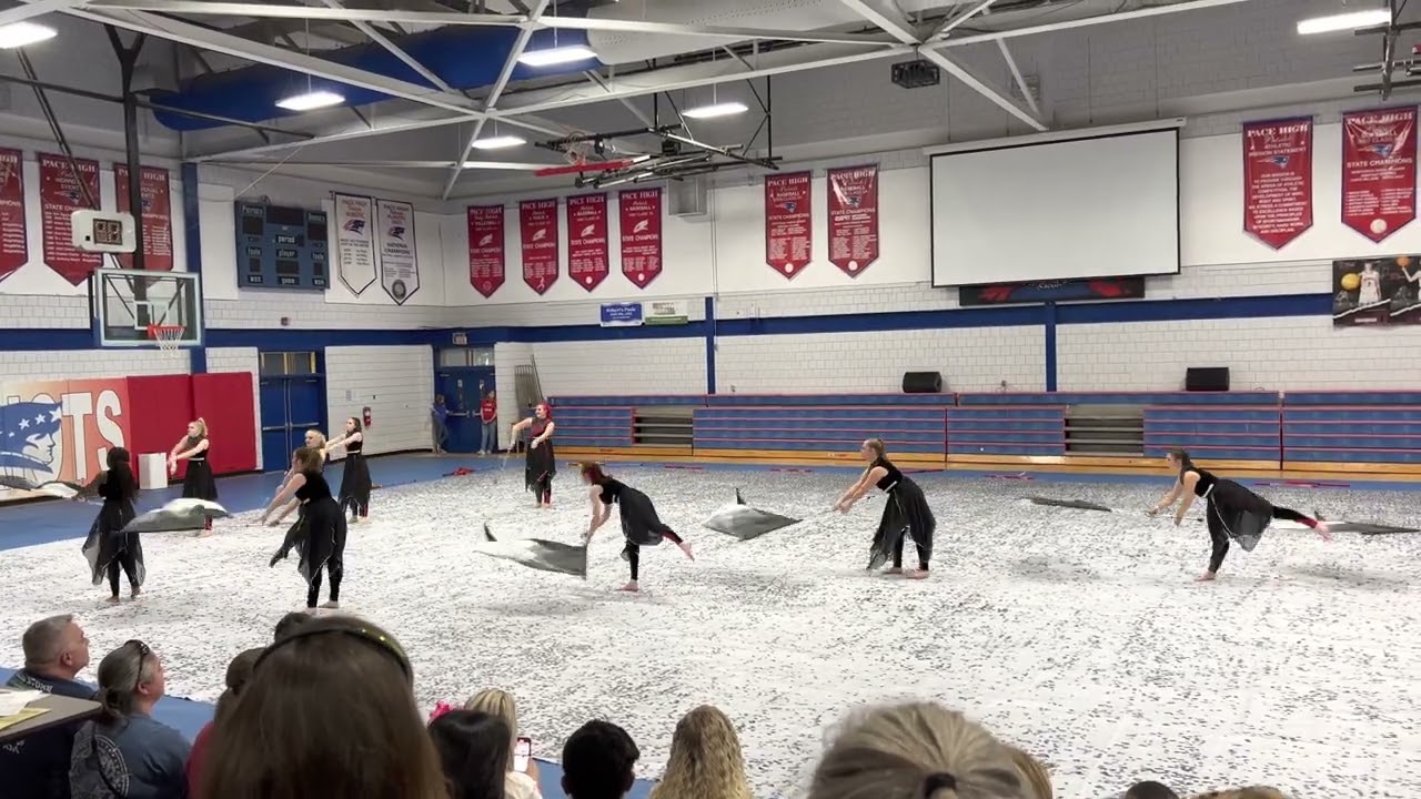 Saraland High School Winter Guard at Pace High School Competition