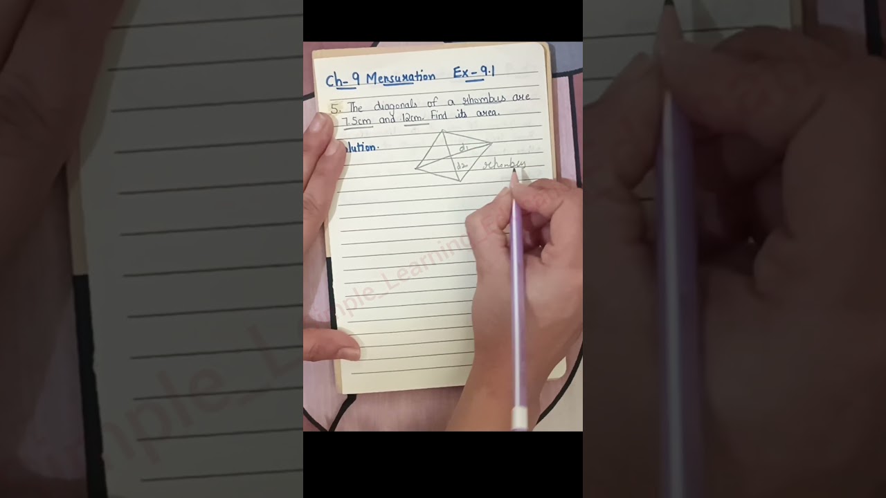 Class 8 chapter 9 Mensuration exercise 9.1 Q-5 #mathematics #8thclass #exercise9.1 #problemsolving .