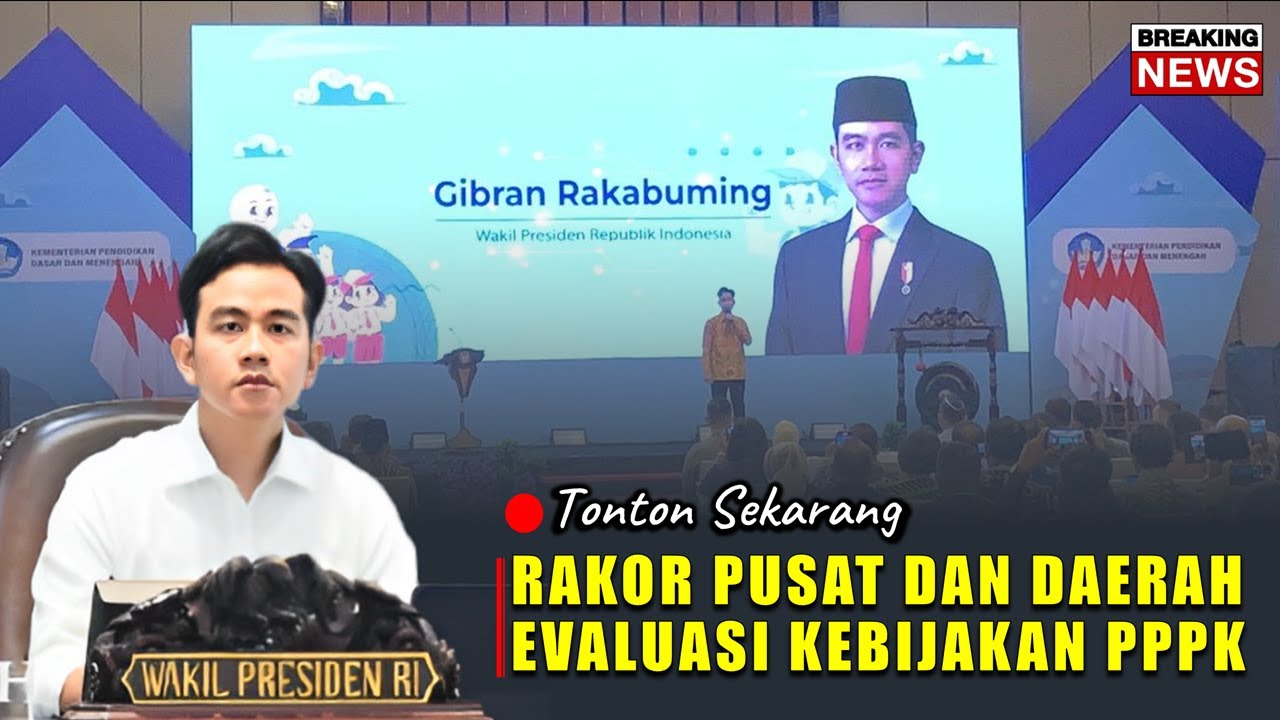 🔴RAKOR TERBARU PUSAT DAN DAERAH EVALUASI KEBIJAKAN PPPK DAN KEBIJAKAN PRIORITAS LAINNYA...