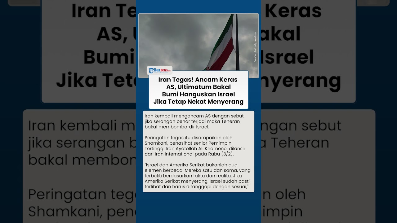 Iran Keras Tak Beri Ampun, Ancam Bumi Hanguskan Israel Jika AS Benar-benar Nekat Menyerang