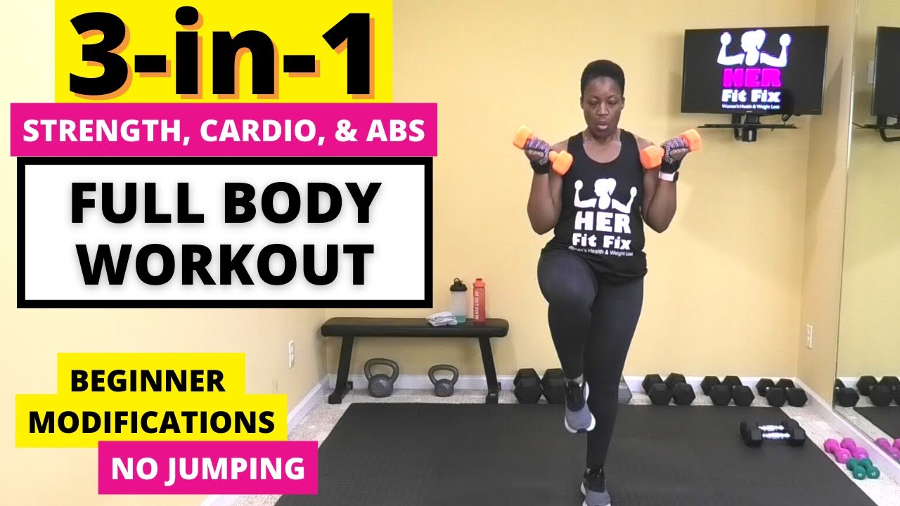 Efficient Full Body Workout (Strength + Cardio + Abs)