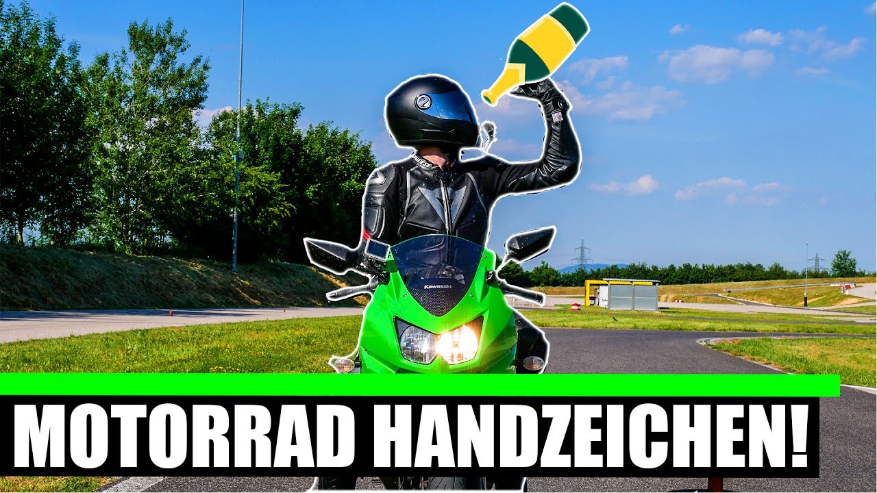 MOTORRAD HANDZEICHEN DIE LEBEN RETTEN❗
