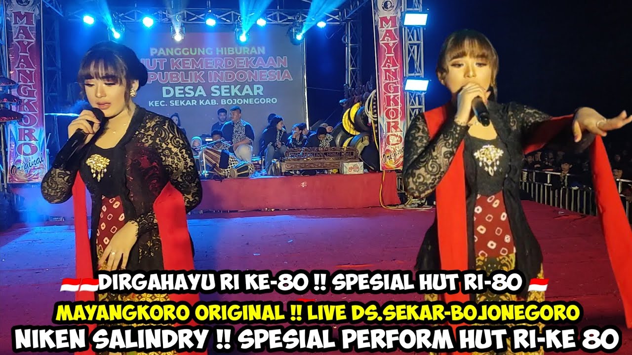 NIKEN SALINDRY Spesial Perform HUT RI 80❗Jaranan MAYANGKORO ORIGINAL Live Sekar Bojonegoro