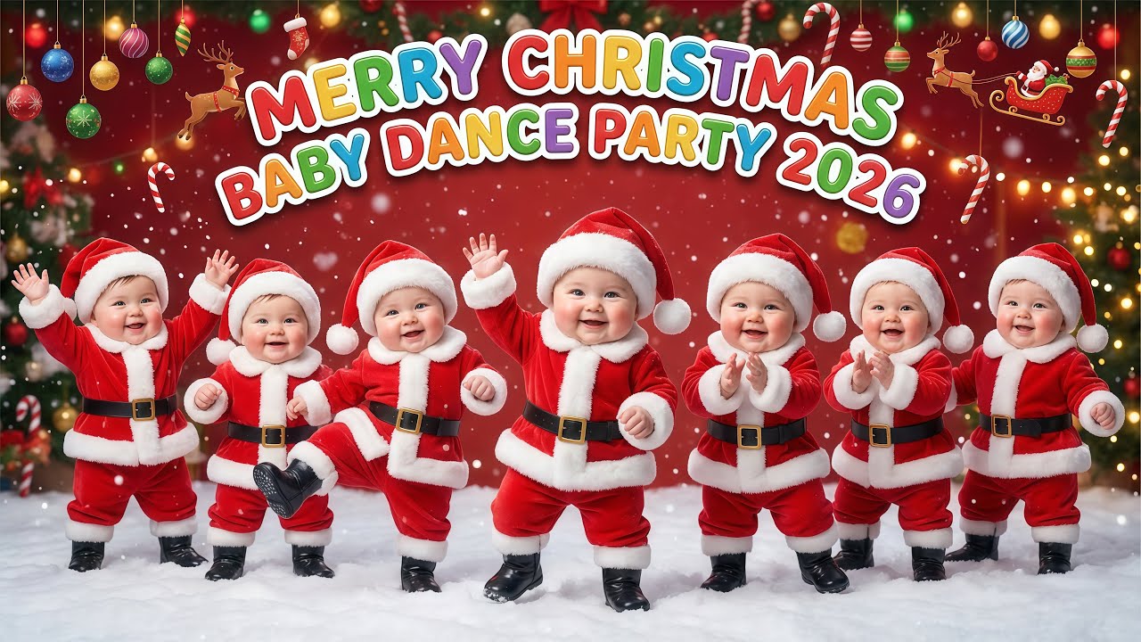 Baby Dance Christmas Song 2026 | Jingle Bells & Holiday Cheer | Smiley Songs