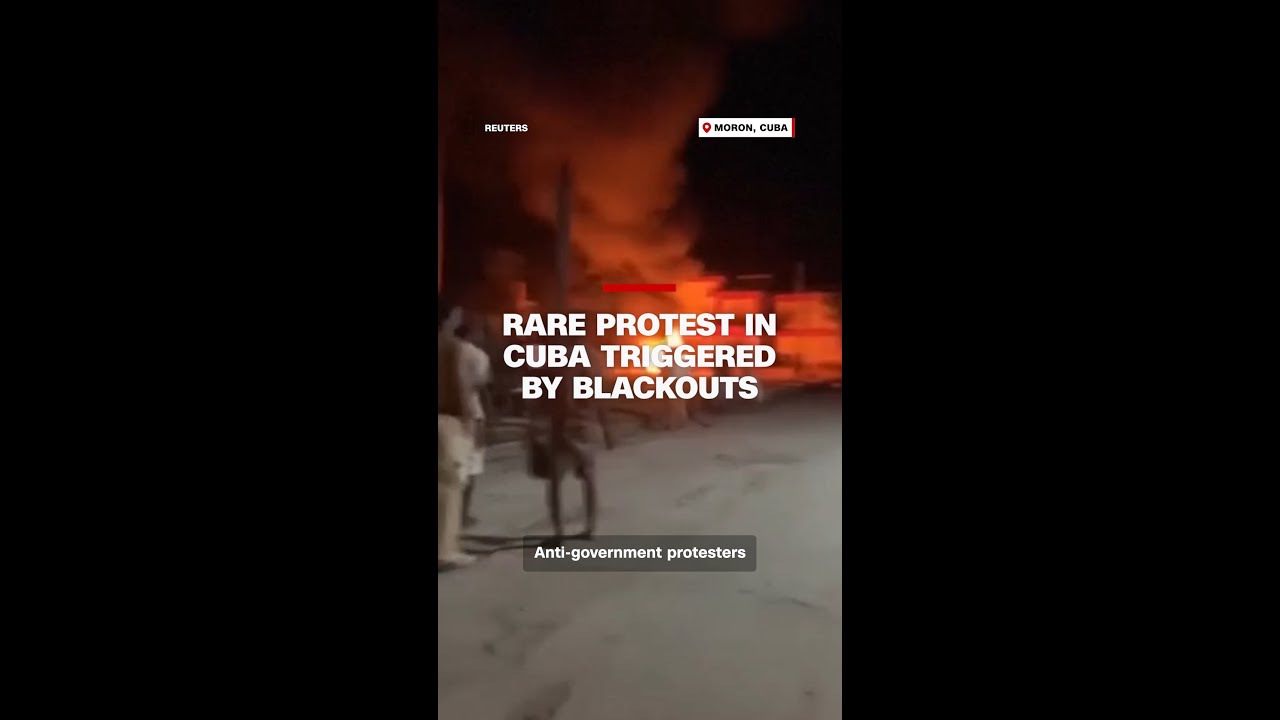 Редкая для Кубы акция протеста, спровоцированная отключениями электроэнергии.