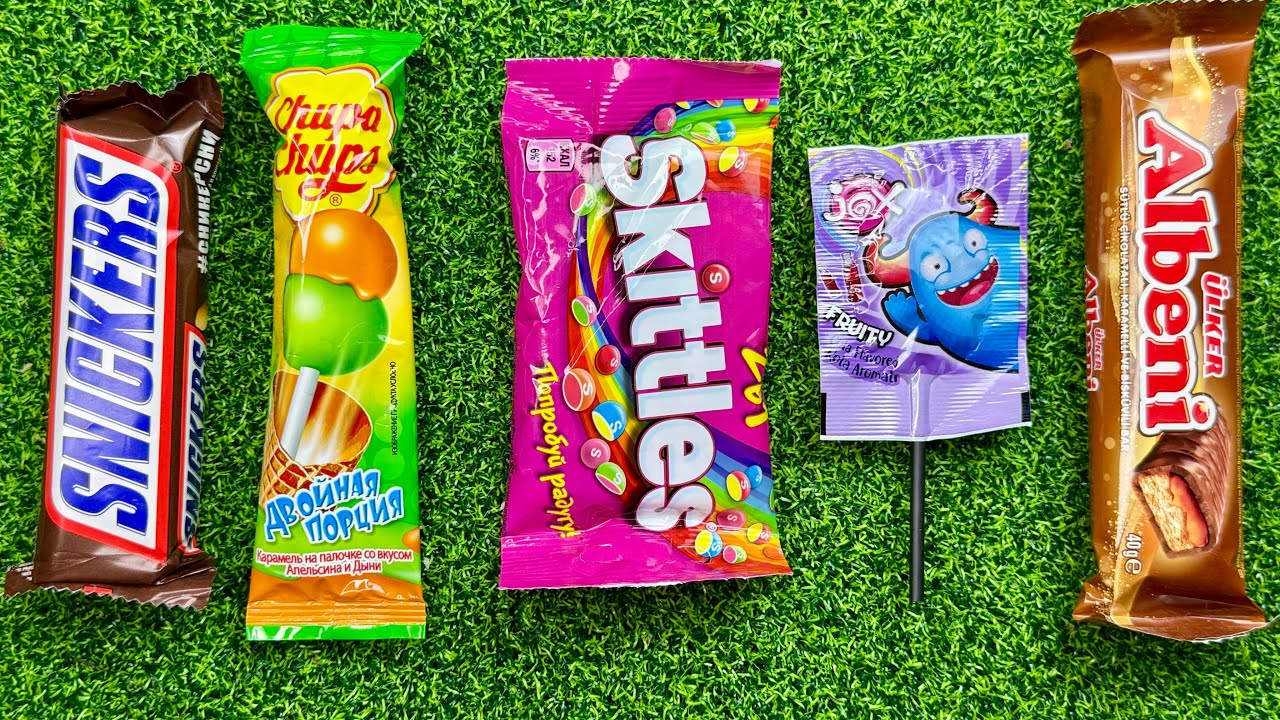 🎧 ASMR Popular Candies 🍭 | Colorful Rainbow Lollipops & Chocolate Unboxing 🍫✨