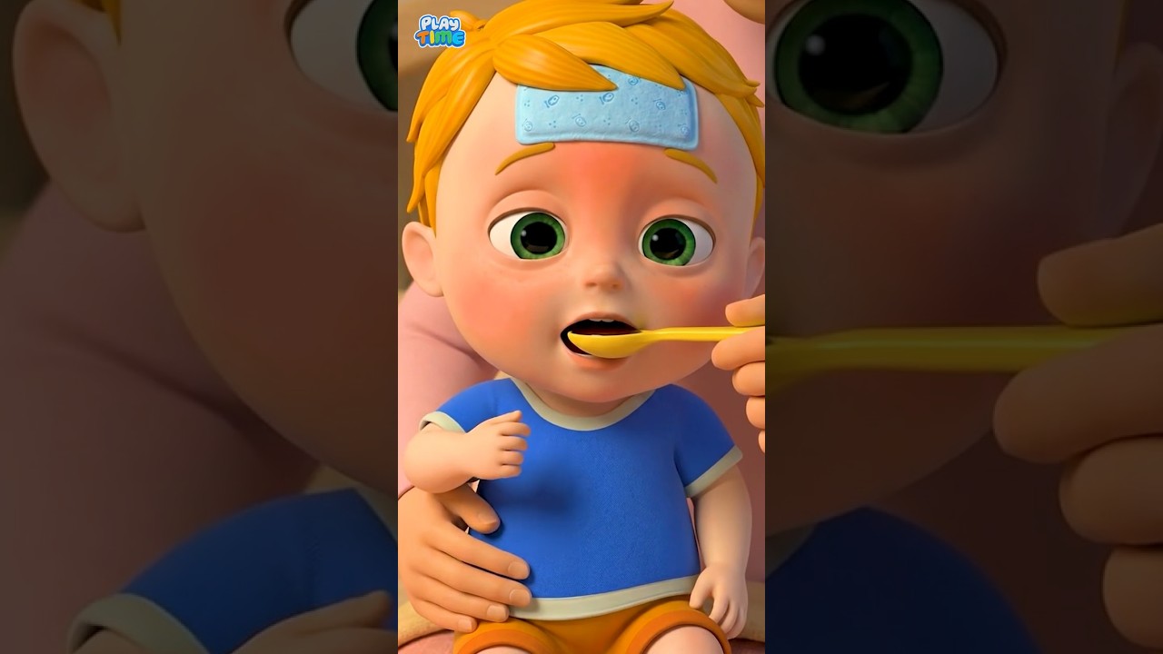 Baby Is Sick 😢 Song | Boo Boo Song | Baby Cartoon Nursery Rhymes #shorts #kidssongs #nurseryrhymes