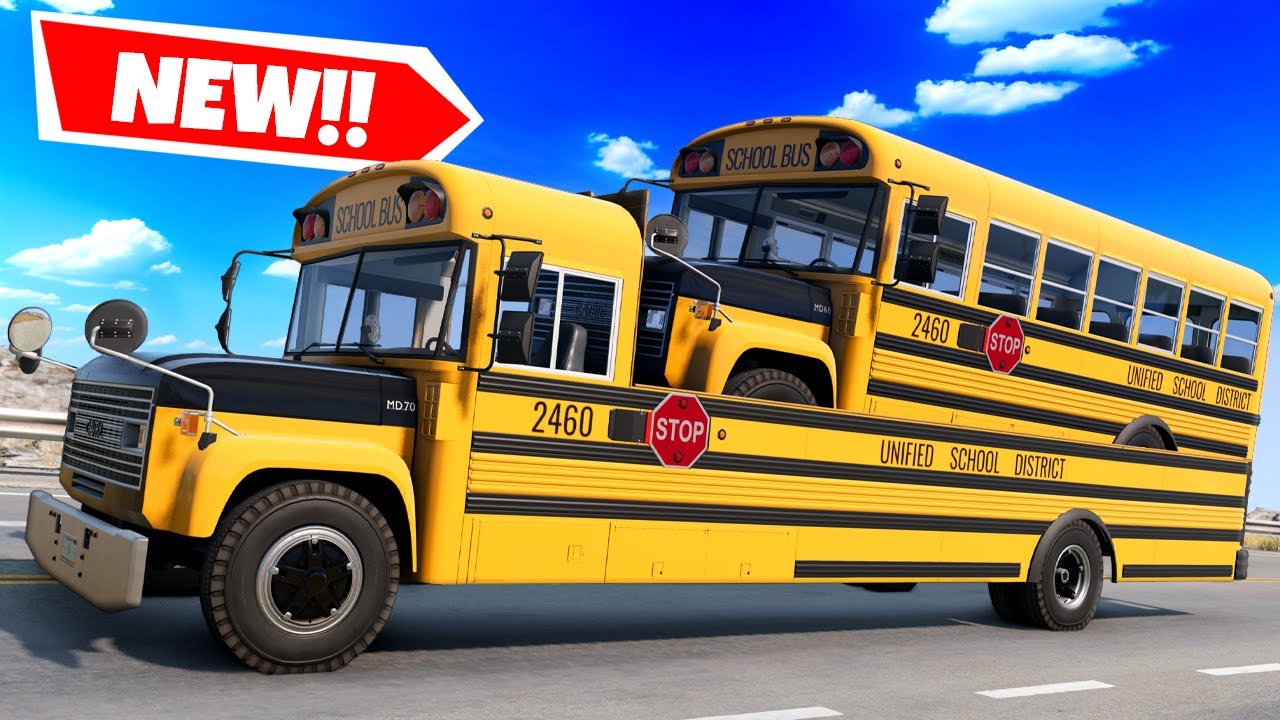I Found the WEIRDEST School Bus Ever in BeamNG Drive Mods!