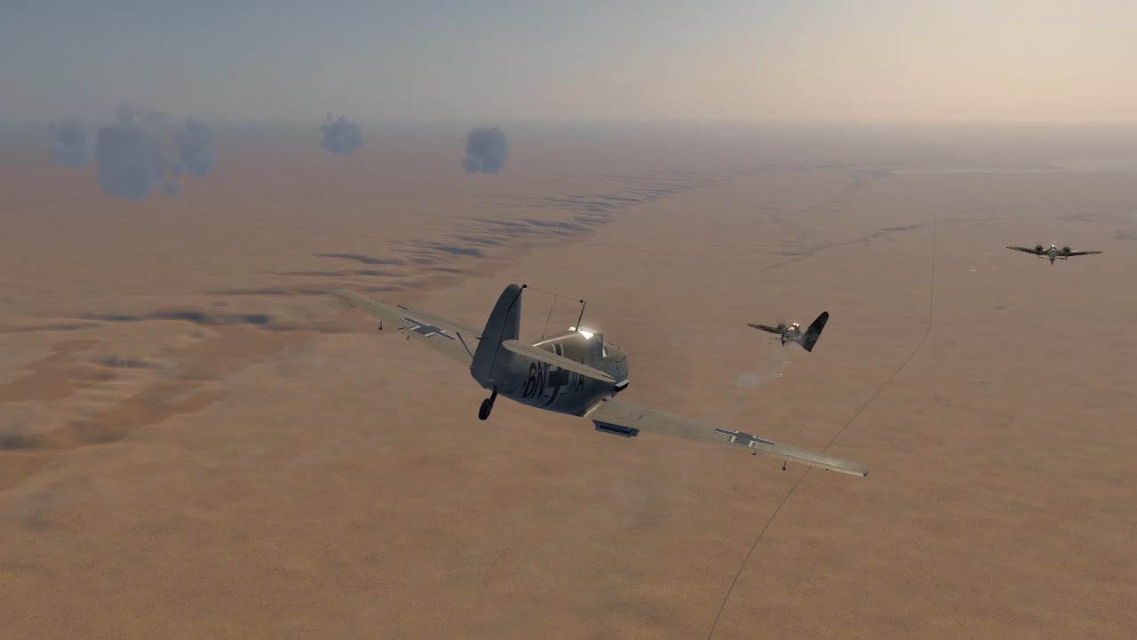 IL-2 Desert Wings | Bf 109 E-7/trop | Interception Bristol Blenheim IV/Trop in Gazala area