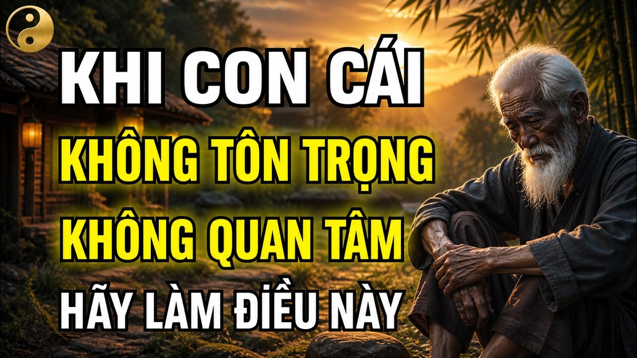 KINH NGHIỆM TỪ NGƯỜI ĐI TRƯỚC: KHI CON CÁI KHÔNG CHĂM SÓC VÀ KHÔNG QUAN TÂM THÌ HÃY LÀM ĐIỀU NÀY