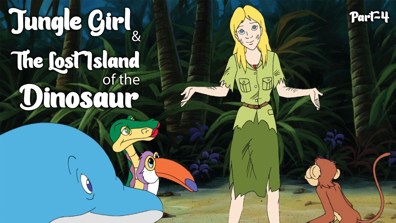 JUNGLE GIRL & THE LOST ISLAND OF THE DINOSAUR Part-4 |  Cartoon for kids | Cine Kids 2022