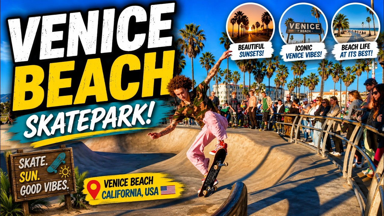 Shredding Venice Beach Skatepark