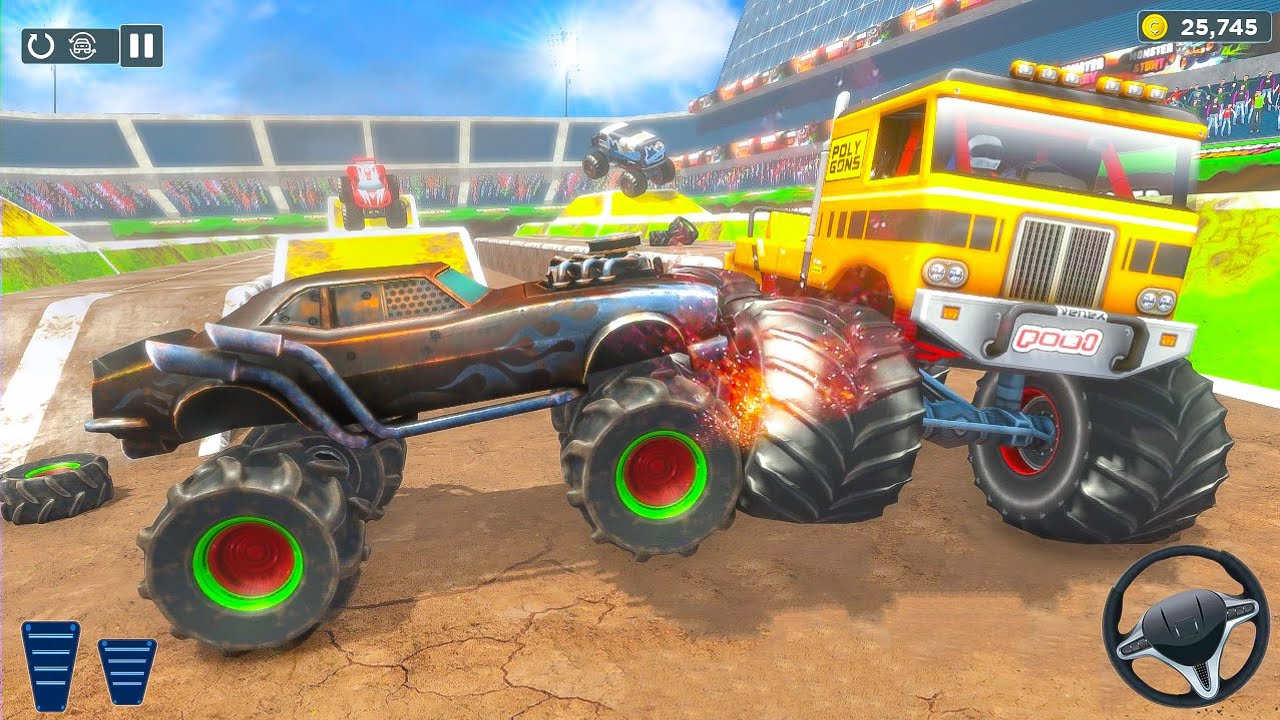 American Monster Trucks Demolition Crash Racing Derby Simulator - Android Gameplay.