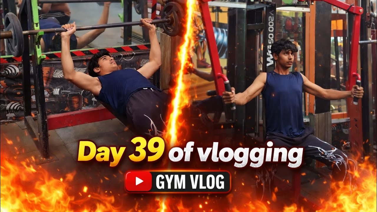 Day 39 of Vlogging | Aaj Chest 🔥 Workout Ne Hila Diya 