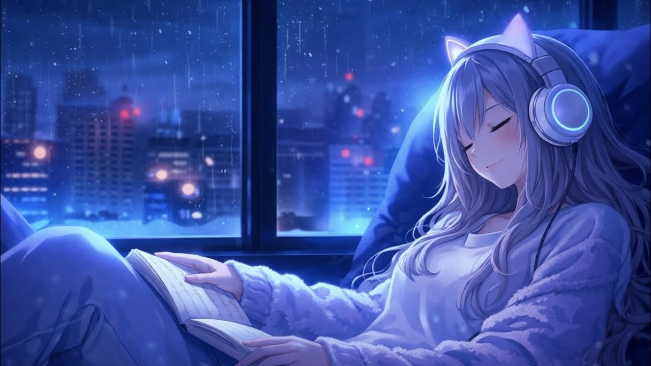[Cozy Rainy Night] Calming Piano & Rain Sounds ☔ | Unwind & Find Your Calm