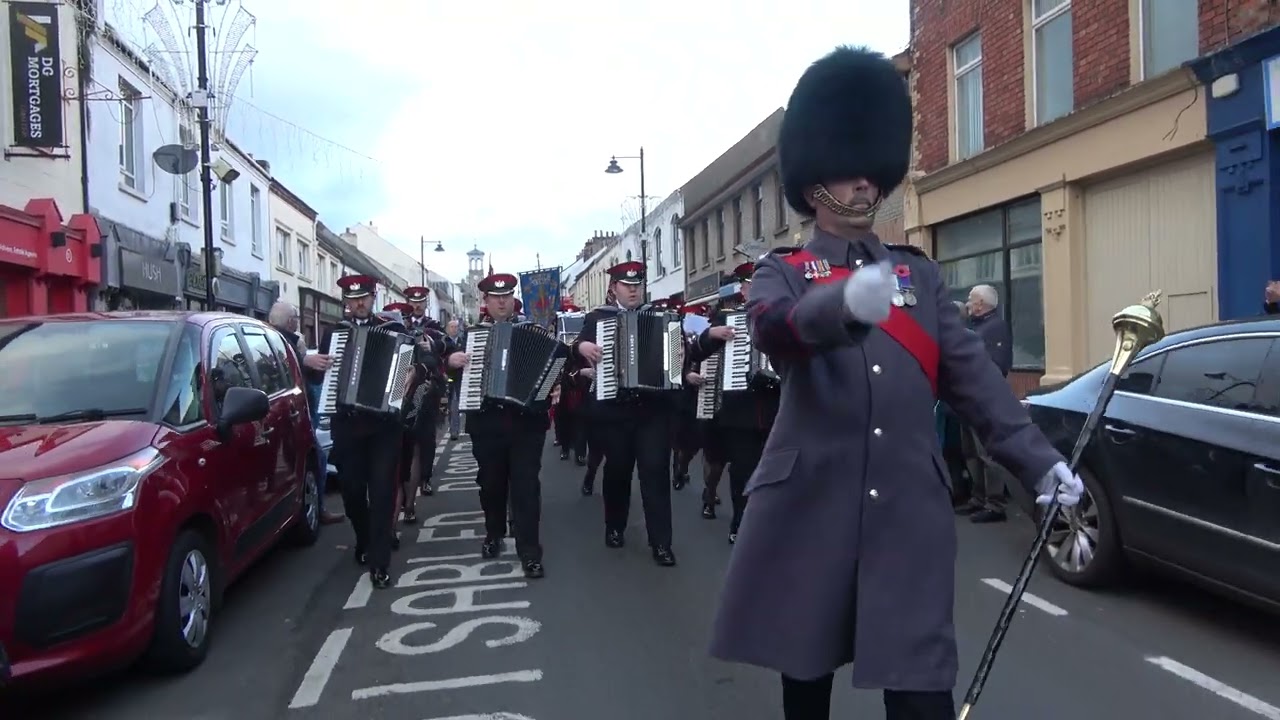 Dunloy Accordion Band @ Ballymoney Remembrance Sunday Parade 2022