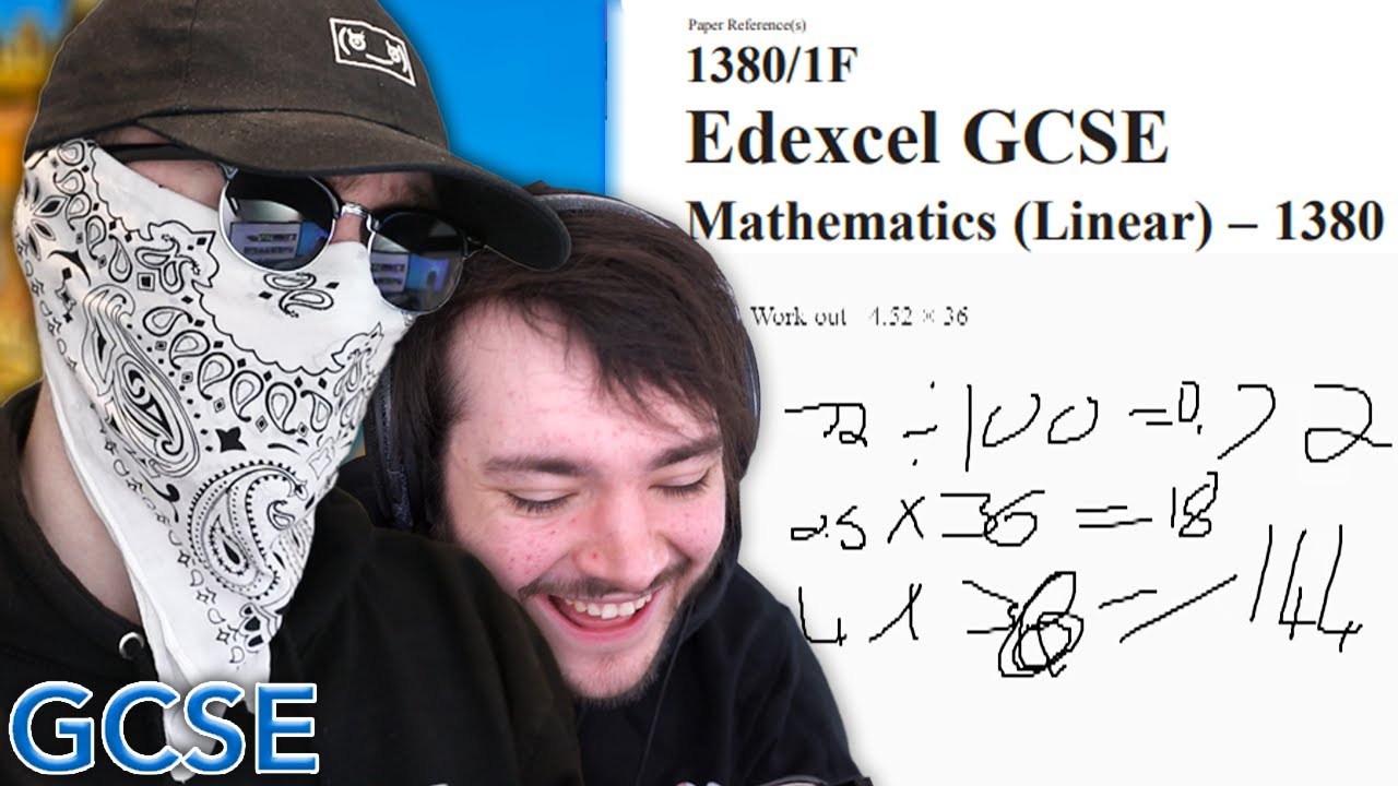 George And James Take GCSE Maths Exam