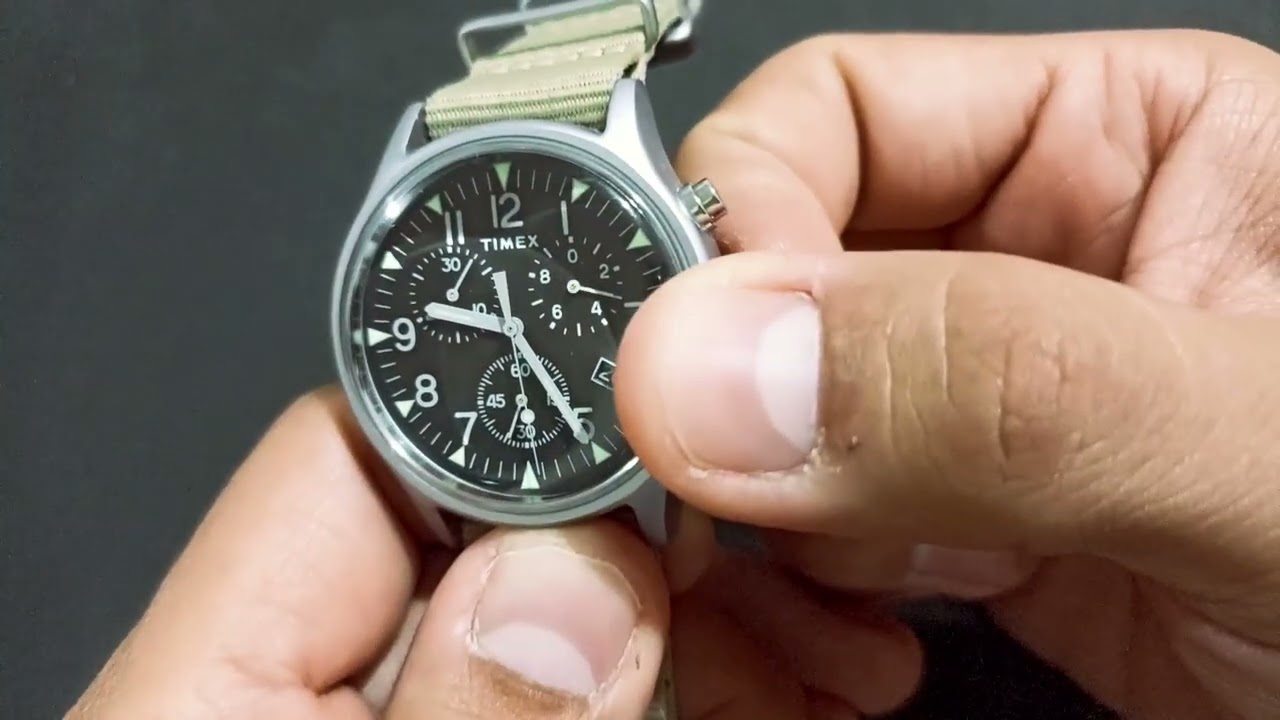 Manual Timex MK1 Cronografo Hora Fecha Cronografo Lumen