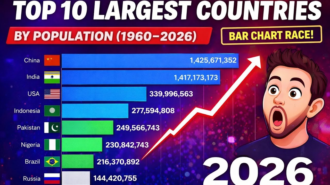 World Population Growth by Country (1960–2016) 🌍
