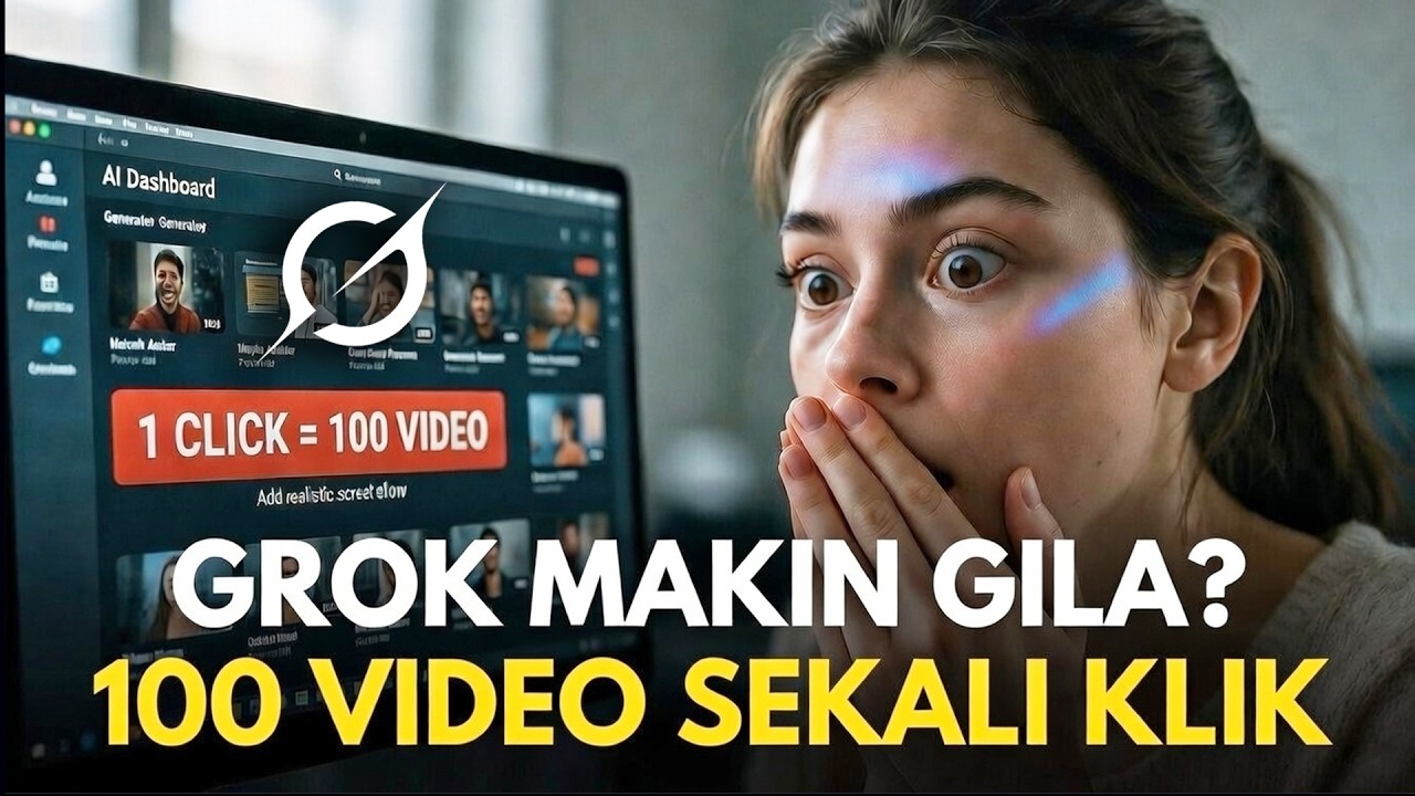 GROK Makin GILA! Bikin 100 Video Sehari Cuma 1 Klik Gratis & Otomatis!