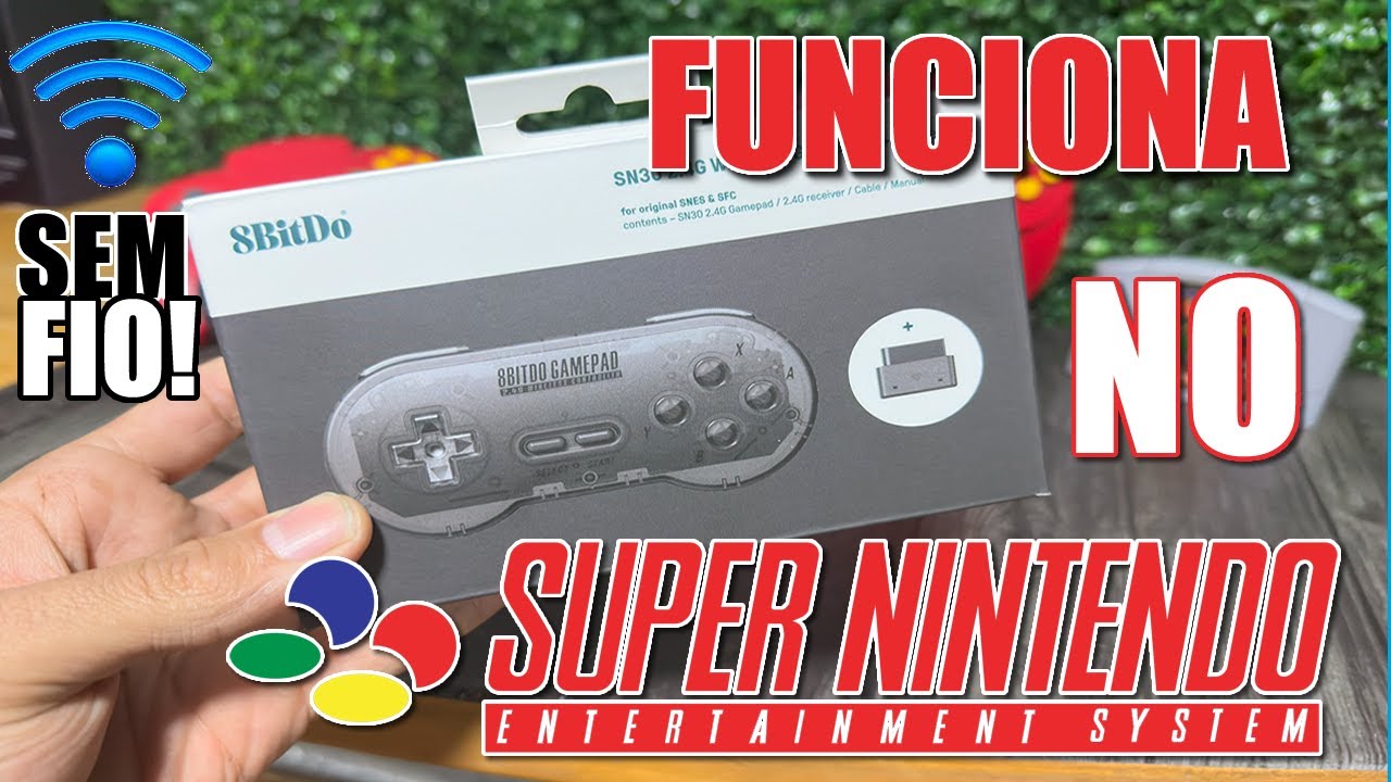 Super Nintendo ficou moderno! Testei um controle sem fio nostálgico!