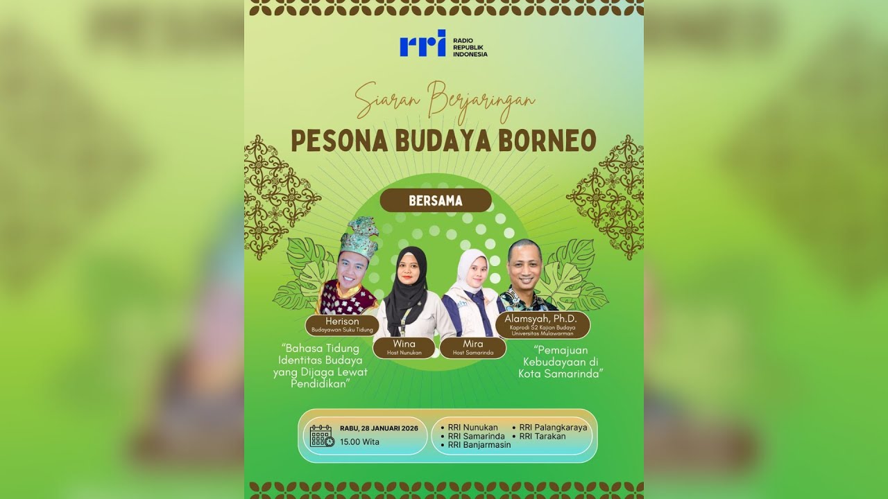Pesona Budaya Borneo - Siaran Berjaringan Kornus 8 Banjarnusantaraya - (Edisi 28/01/2026)