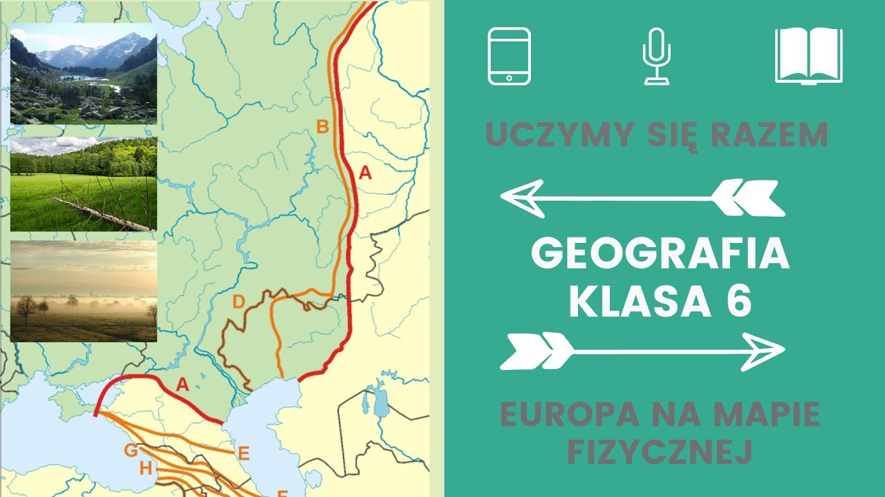 Geografia klasa 6. Europa na mapie fizycznej. Uczymy się razem