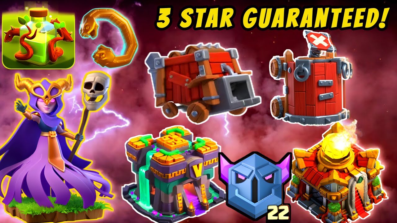 New Super Witch Strategy for TH14 vs Max TH16! 🔥