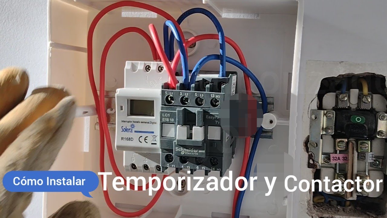 Cómo Instalar un Reloj Temporizador Timer y un Contactor para una Terma o lo que Quieras