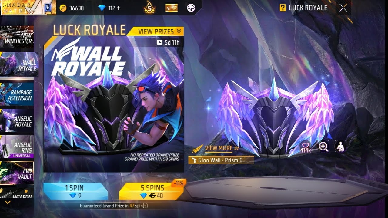 New wall royal spinning nanba
