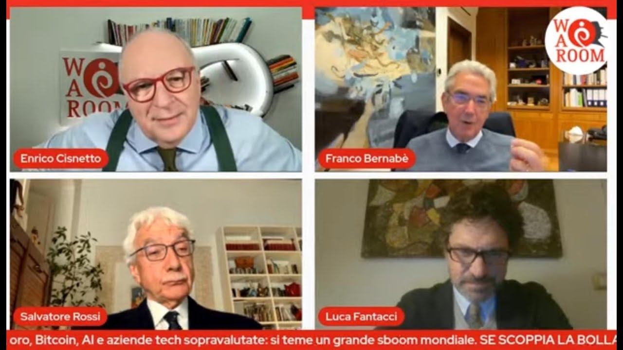War Room di Enrico Cisnetto con Franco Bernab&egrave;, Luca Fantacci e Salvatore Rossi