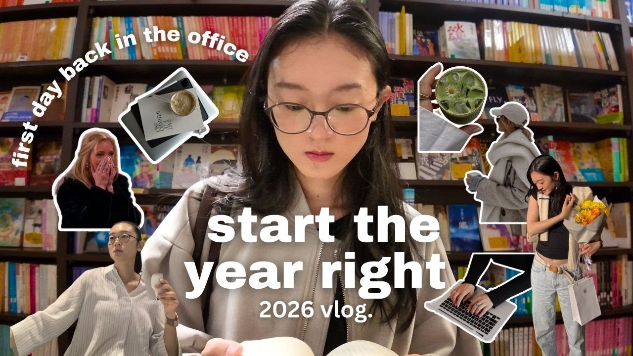 First week of 2026 in the office🌱 my 2026 vision board!