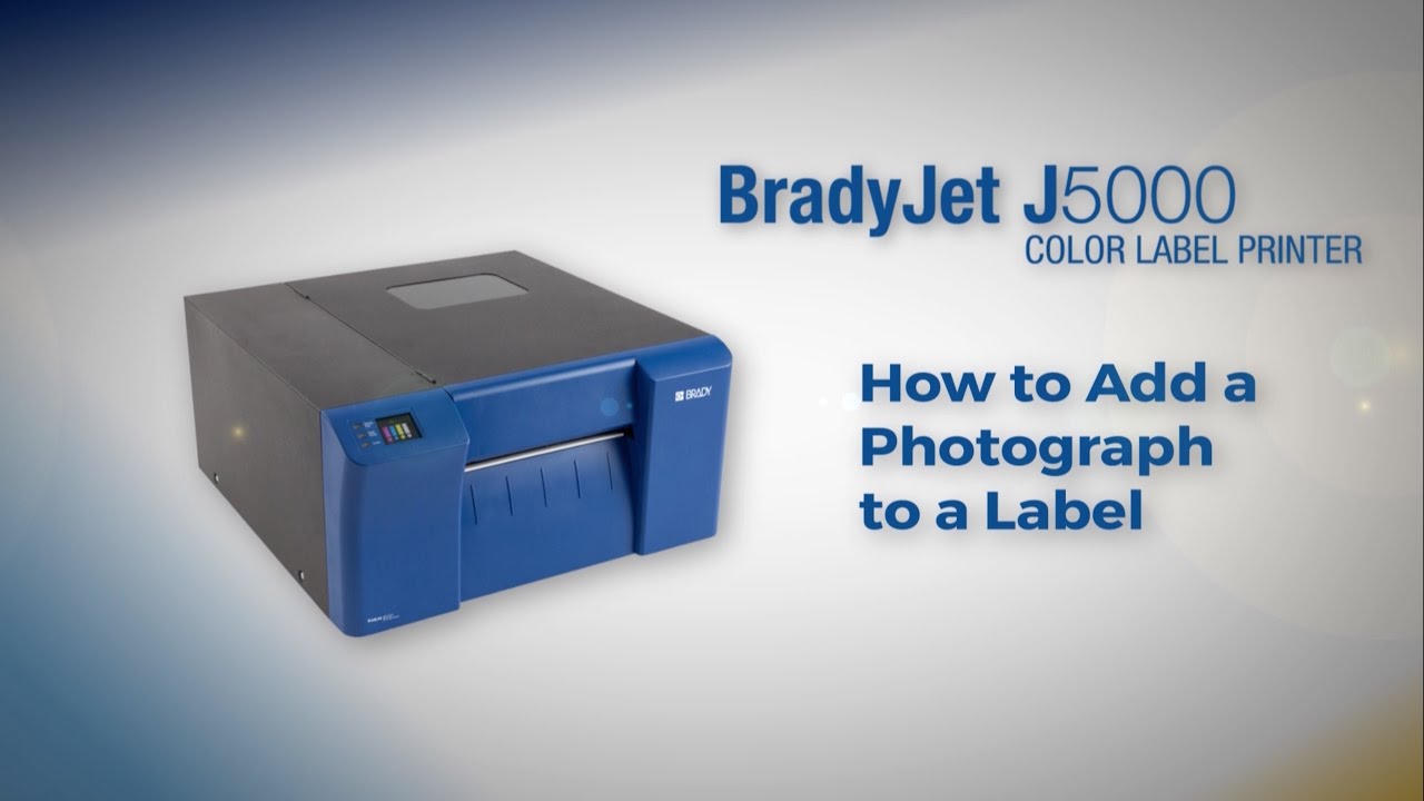 BradyJet J5000: How to Add a Photograph To Your Label