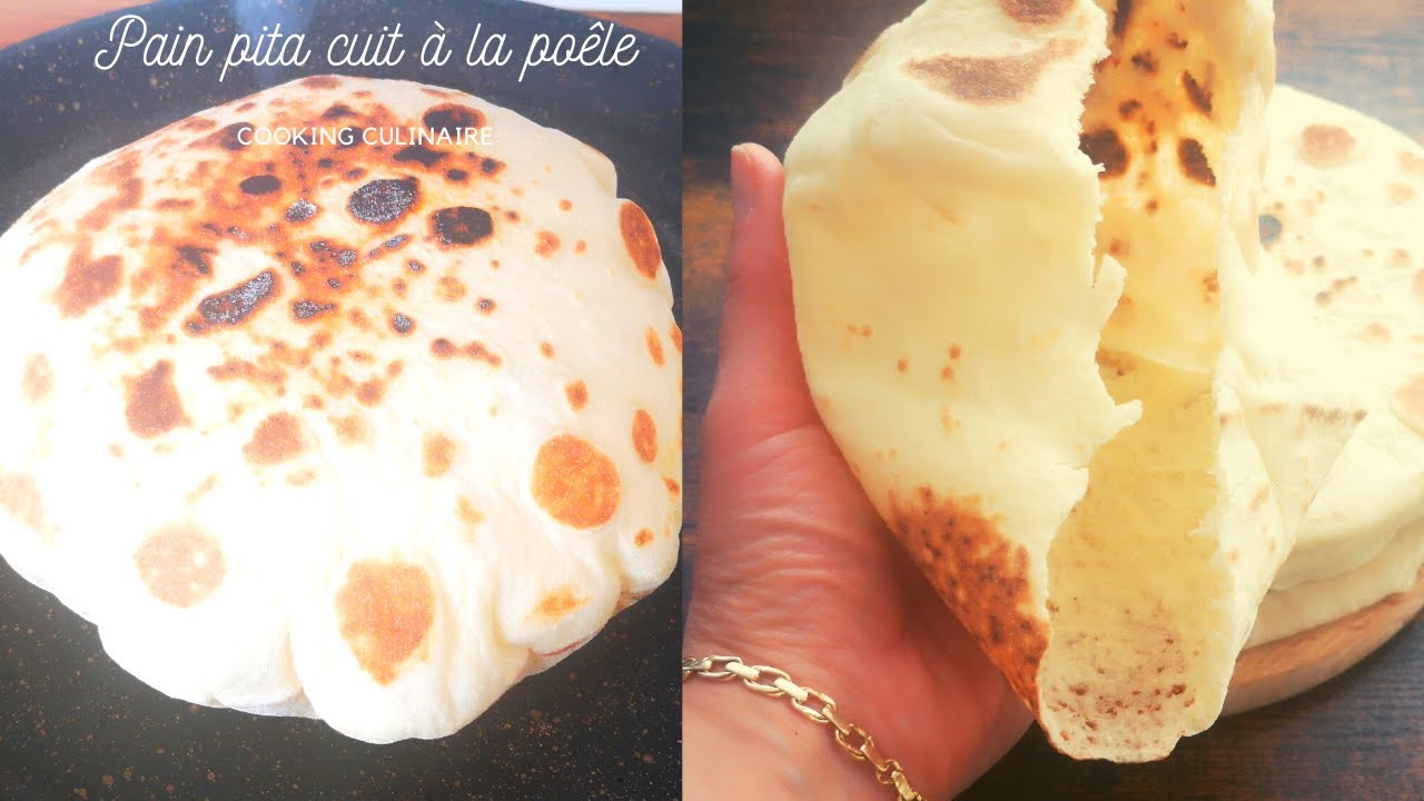 Pain Pita cuit à la poele