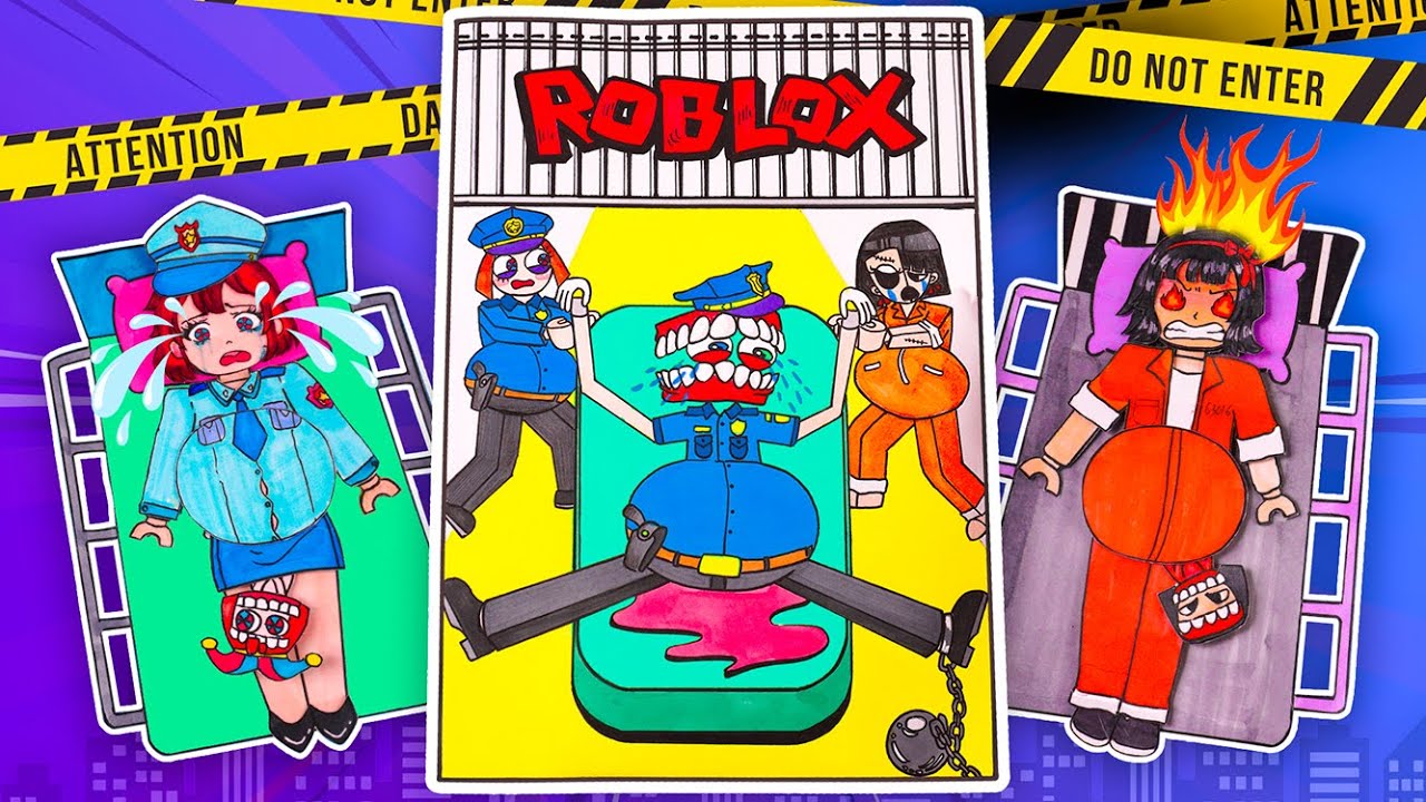 [🐾paper diy🐾] Rescued Police Caine & Prisoner Pregnant With Many Babies | Pregnant Outfit Blind Bag