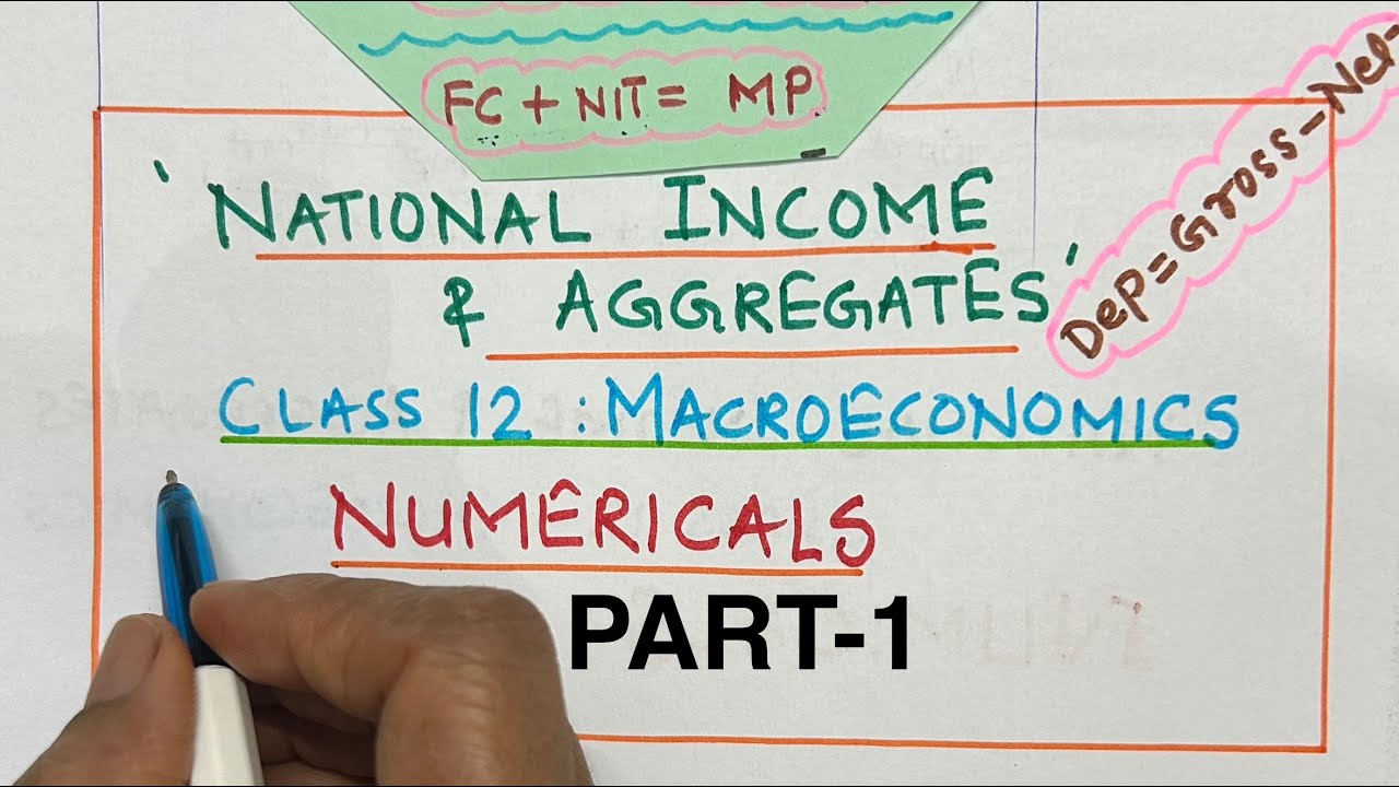 How to calculate Depreciation,Subsidies & NDP at FC| National Income & Aggregates| Economics Cl 12