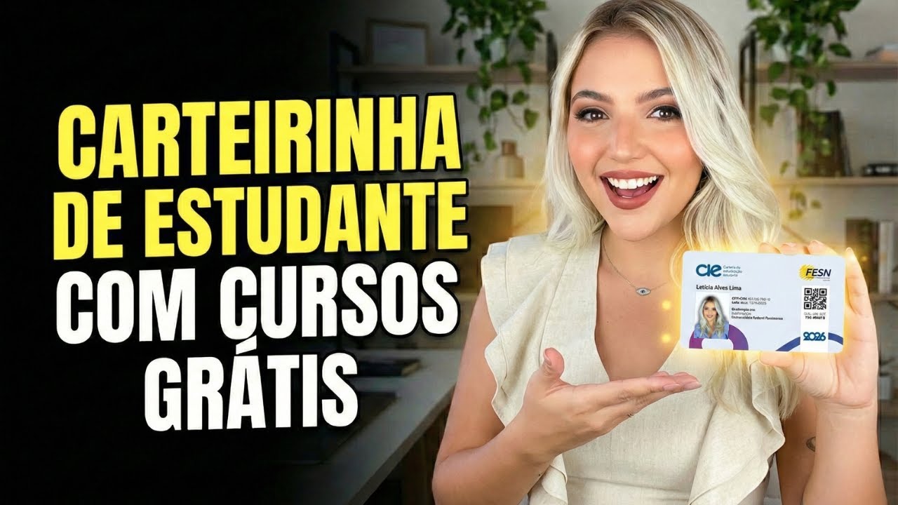 Carteirinha de Estudante com CURSO GRÁTIS DO MEC | O Segredo da Meia Entrada 😱 | Mari Rel