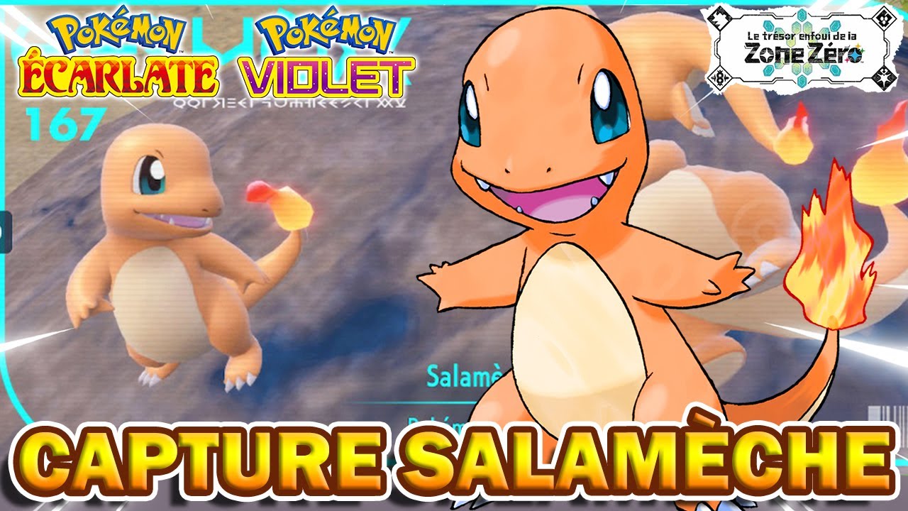 CAPTURER LE STARTER SALAMECHE | Pok&eacute;mon Violet & &Eacute;carlate [ DLC Disque Indigo ]