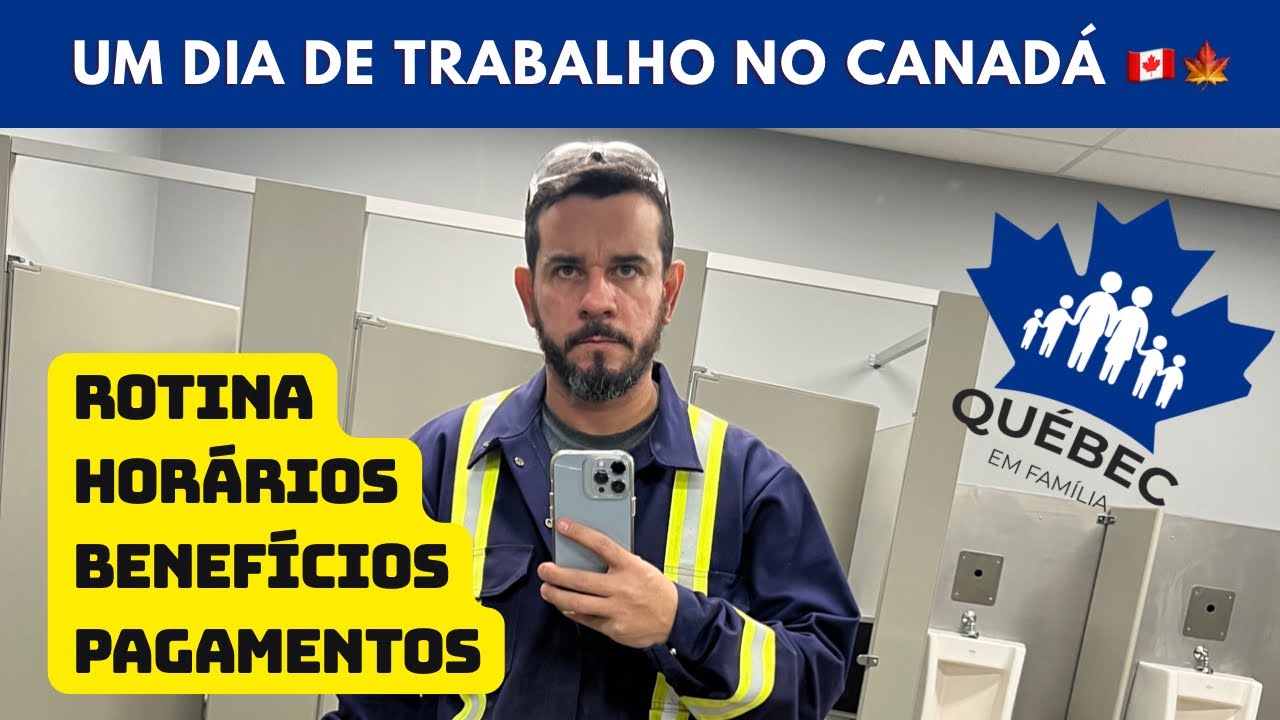 UM DIA DE TRABALHO NO CANADÁ 🍁 🇨🇦 (Rotina, Horários, Benefícios e $$$$)