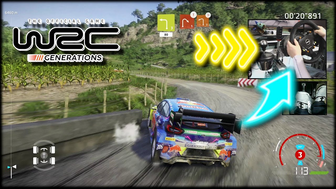 Ford Puma Rally1 Rally New Zealand 2SS / WRC Generations Wheel + Shifter + Hanndbrake