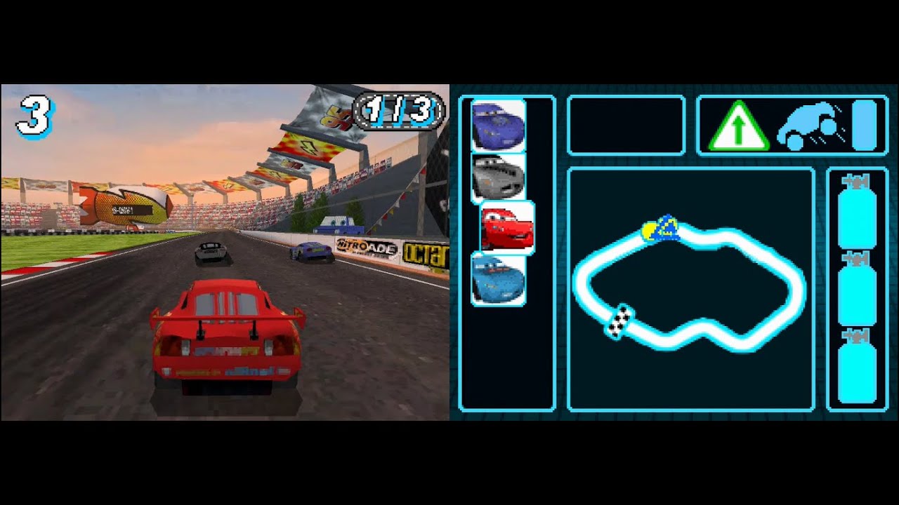Cars 2 (Español) de Nintendo DS con emulador melonDS. Gameplay modo historia