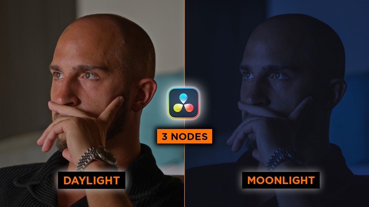 Turn Day into Night in DaVinci Resolve – No LUTs, No Plugins