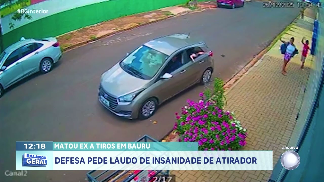 Matou ex a tiros em Bauru: defesa pede laudo de insanidade de atirador