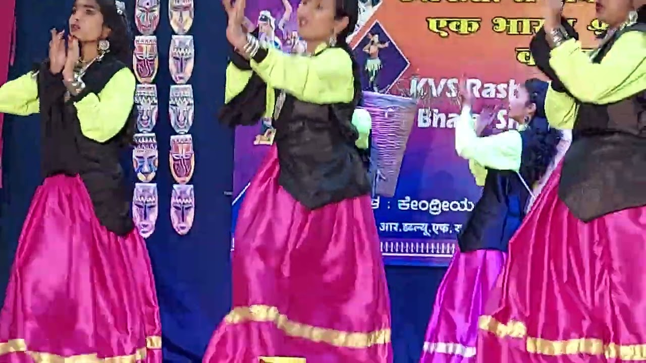 KV No.3 BELAGAVI STUDENTS GROUP DANCE For EBSB & KALA UTSAV REGIONAL LEVEL   UTTARKHAND TRADITIONAL
